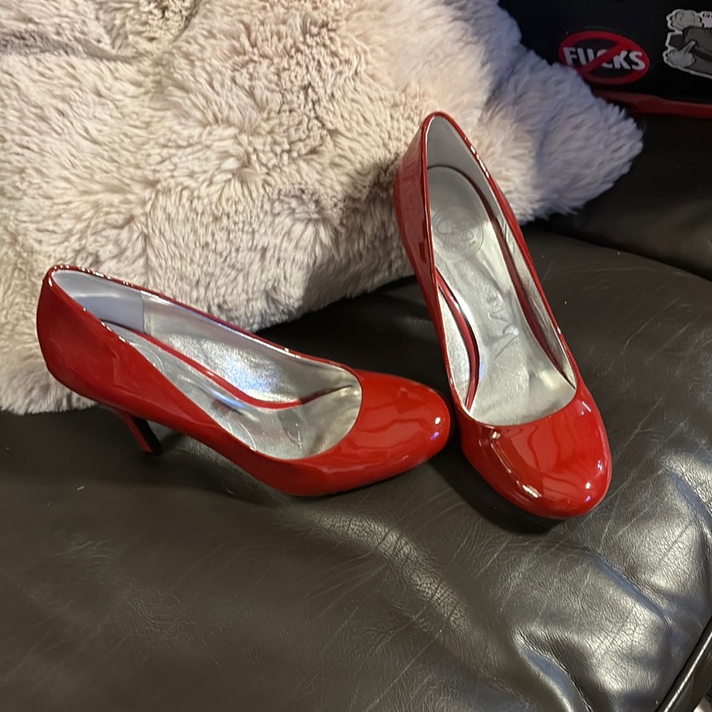 Jessica Simpson Red Patent Leather Heels